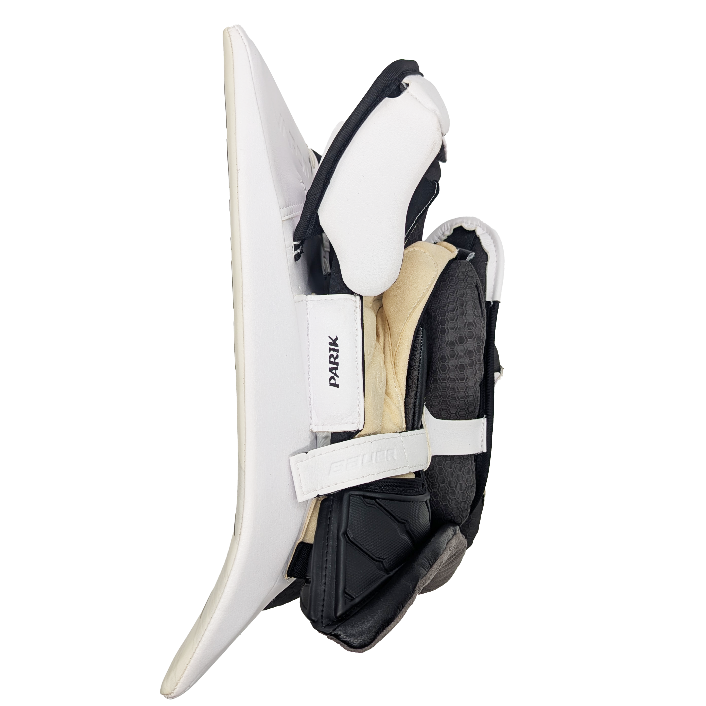 Bauer Vapor Hyperlite – Bloqueur de gardien AHL Pro Stock (blanc/noir/argent)